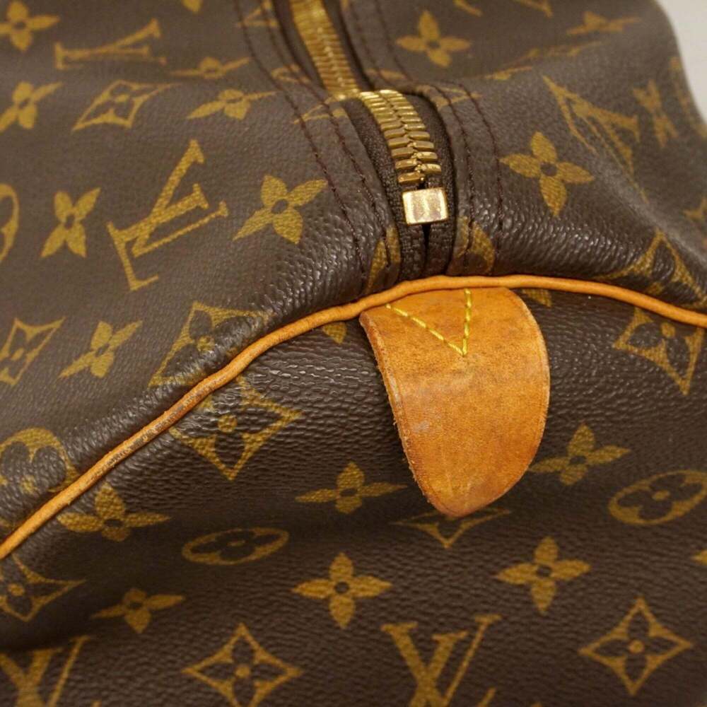 LOUIS VUITTON Brown Monogram Keepall 55 Boston Bag - Picture 7 of 14